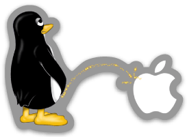 Linux pees on apples